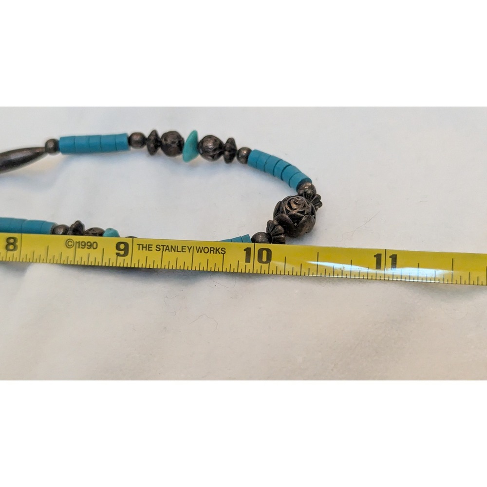 Silver and Turquoise necklace - Picture 4 of 4